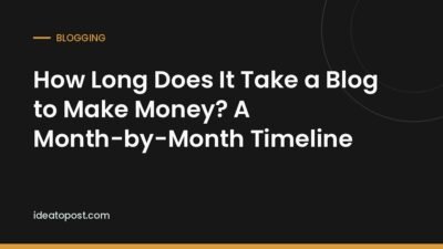 How Long Does It Take a Blog to Make Money? A Month-by-Month Timeline